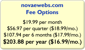 web site builder fee options